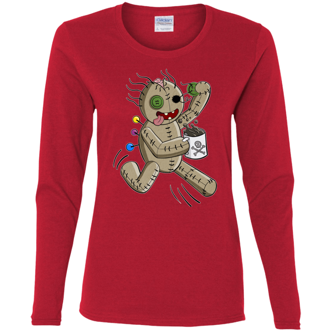 T-Shirts Red / S Voodoo Coffee Runner Women's Long Sleeve T-Shirt