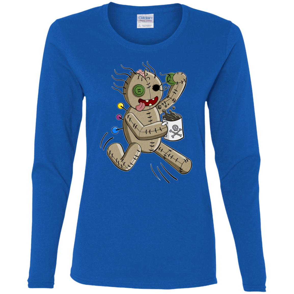 T-Shirts Royal / S Voodoo Coffee Runner Women's Long Sleeve T-Shirt