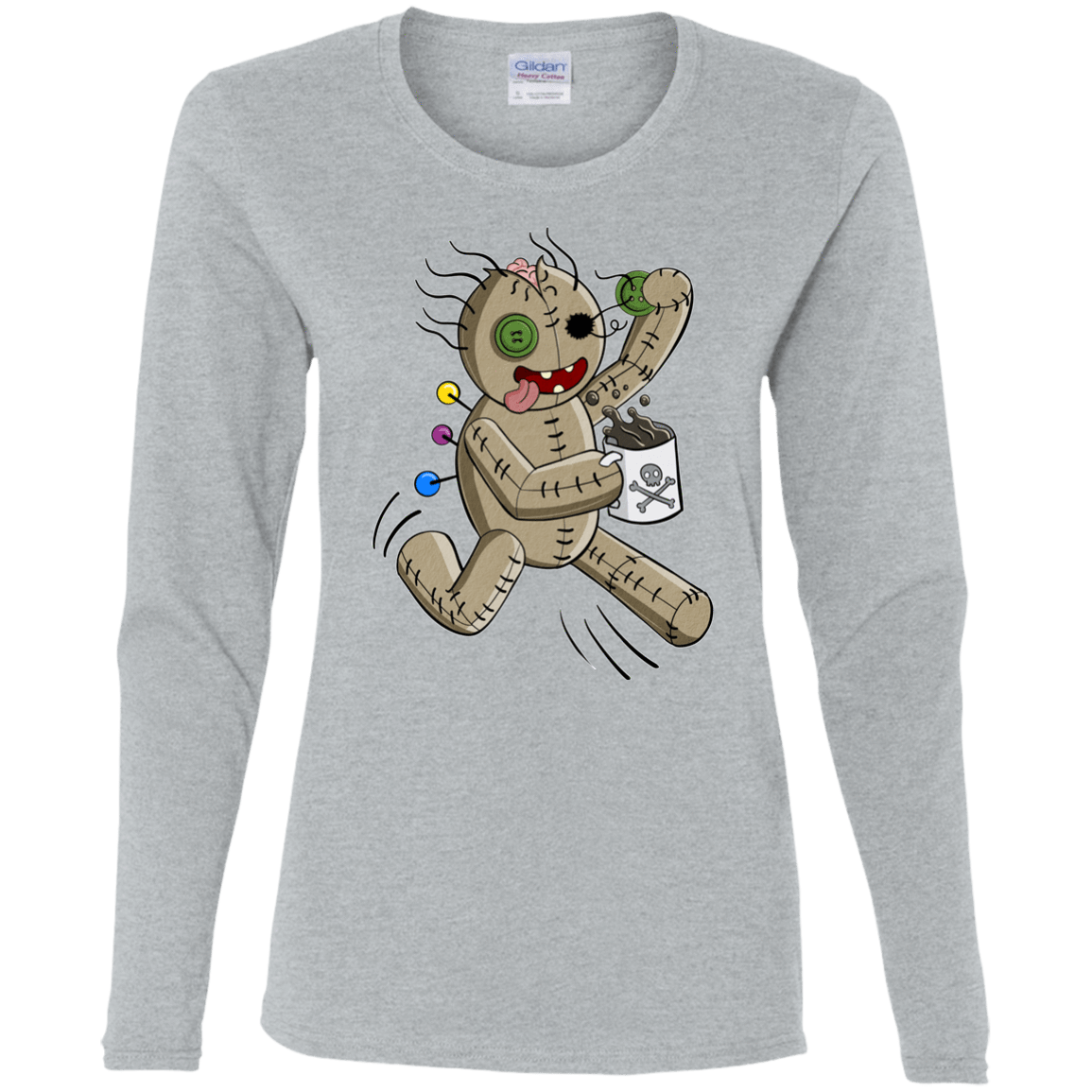 T-Shirts Sport Grey / S Voodoo Coffee Runner Women's Long Sleeve T-Shirt