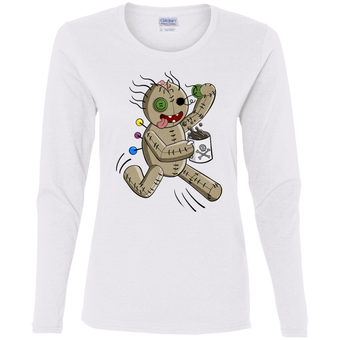 T-Shirts White / S Voodoo Coffee Runner Women's Long Sleeve T-Shirt