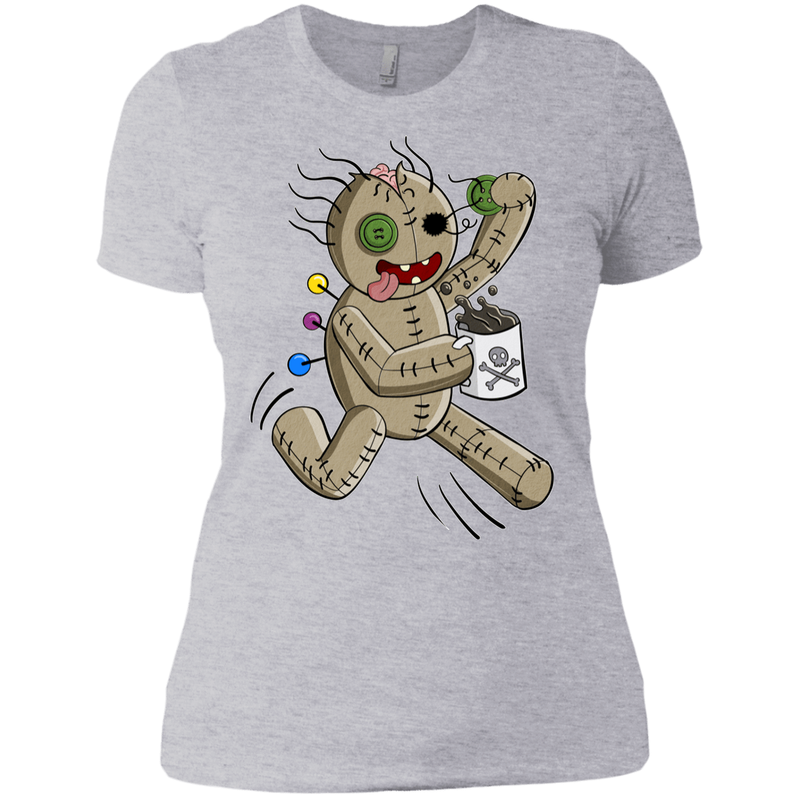 T-Shirts Heather Grey / X-Small Voodoo Coffee Runner Women's Premium T-Shirt