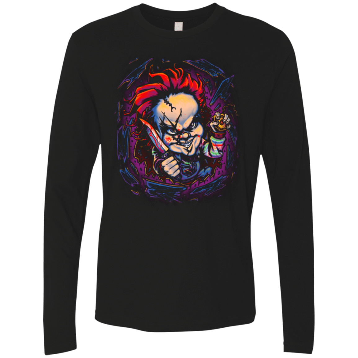 T-Shirts Black / Small Voodoo Doll of Death Men's Premium Long Sleeve