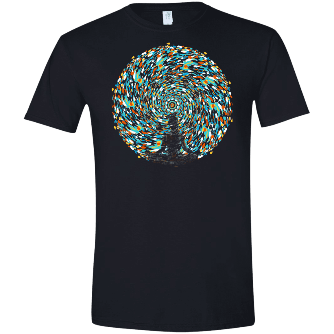 T-Shirts Black / X-Small Vortex Bending Men's Semi-Fitted Softstyle