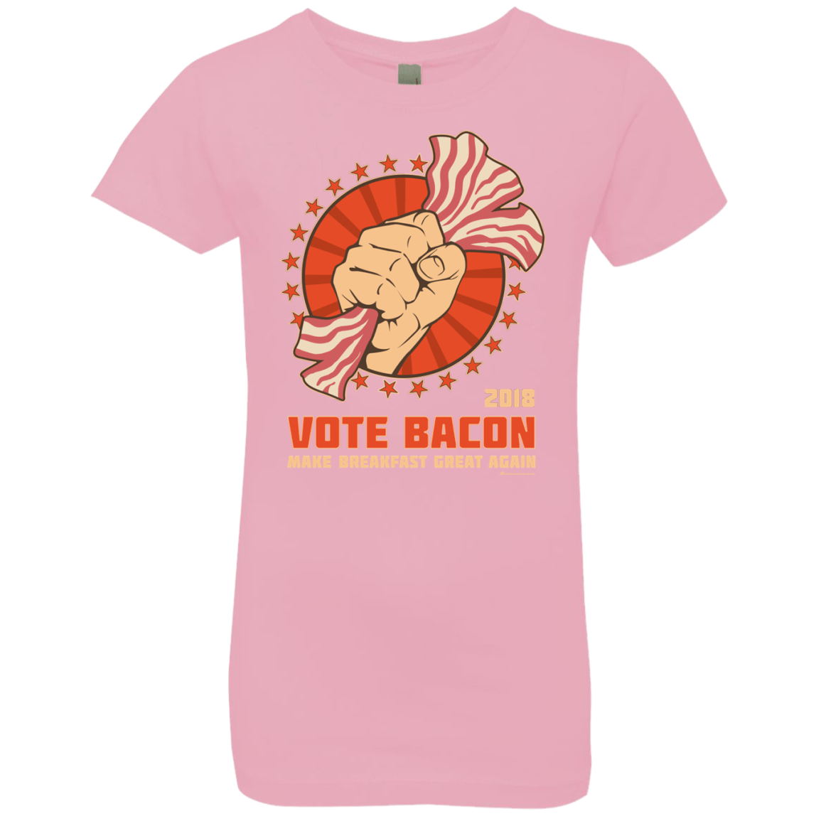 T-Shirts Light Pink / YXS Vote Bacon In 2018 Girls Premium T-Shirt