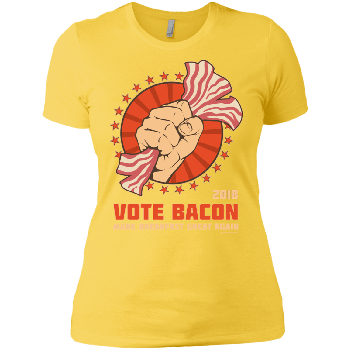 T-Shirts Vibrant Yellow / X-Small Vote Bacon In 2018 Women's Premium T-Shirt