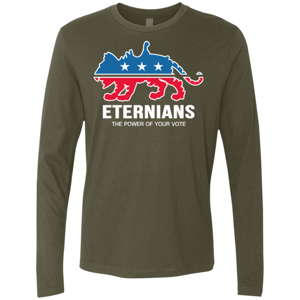 T-Shirts Military Green / Small Vote Eternians Men's Premium Long Sleeve