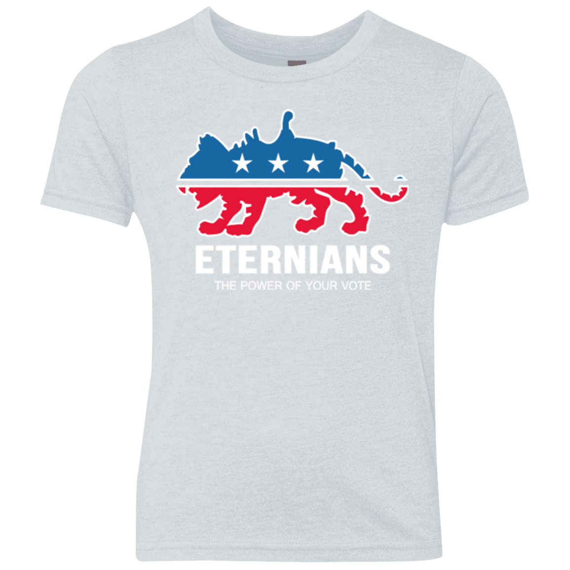 T-Shirts Heather White / YXS Vote Eternians Youth Triblend T-Shirt