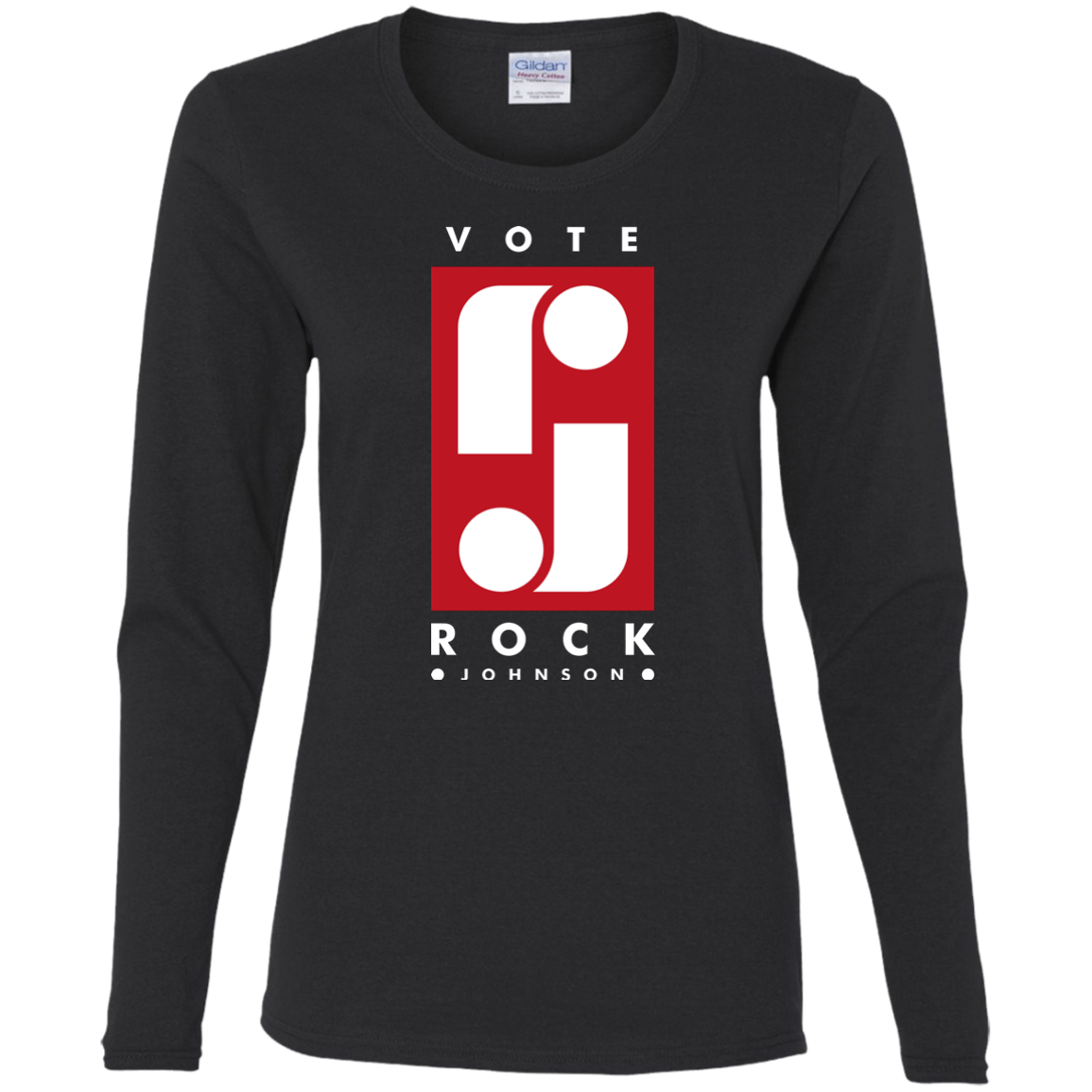 Vote Rock Johnson Women's Long Sleeve T-Shirt