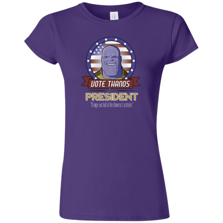T-Shirts Purple / S Vote Thanos Junior Slimmer-Fit T-Shirt