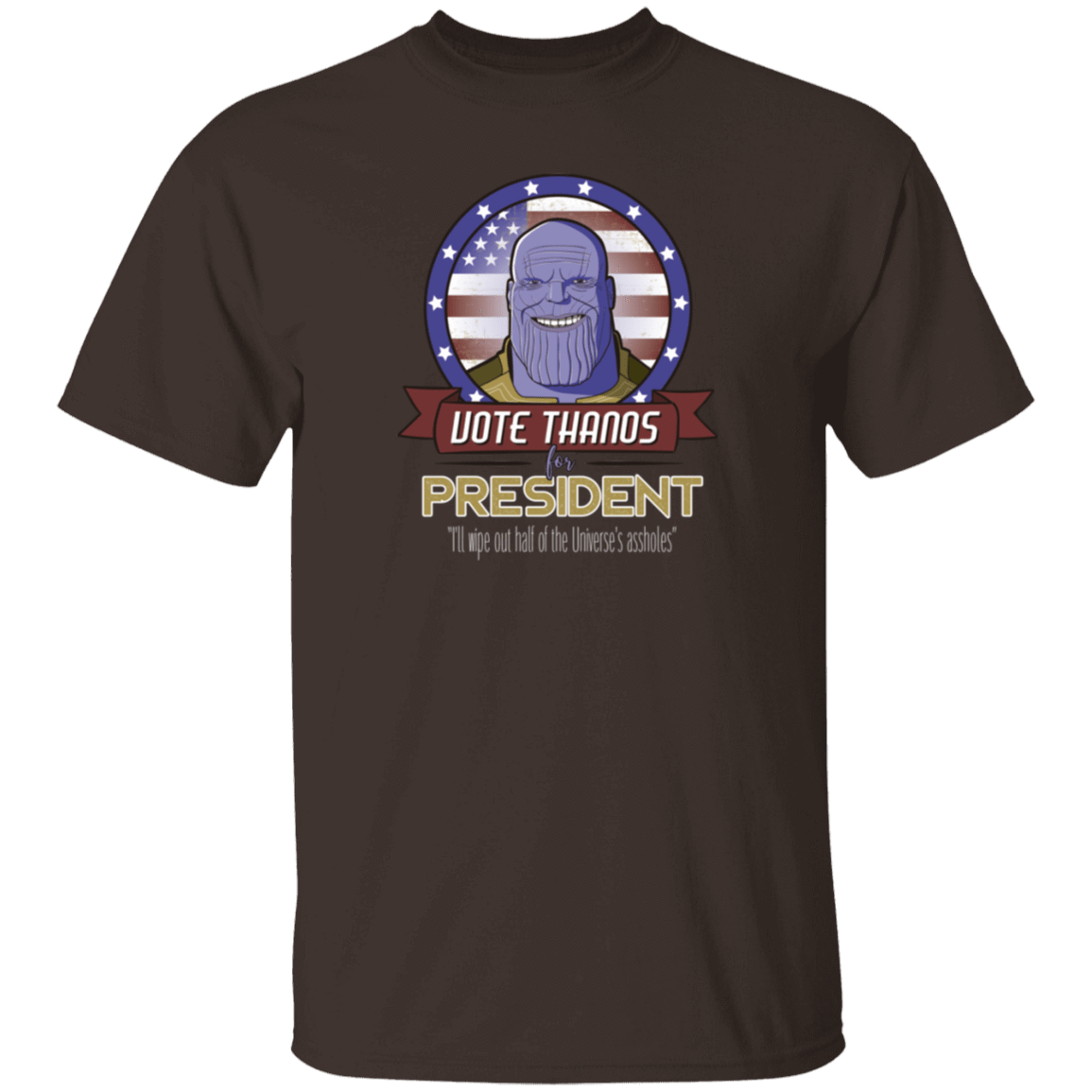 T-Shirts Dark Chocolate / S Vote Thanos T-Shirt