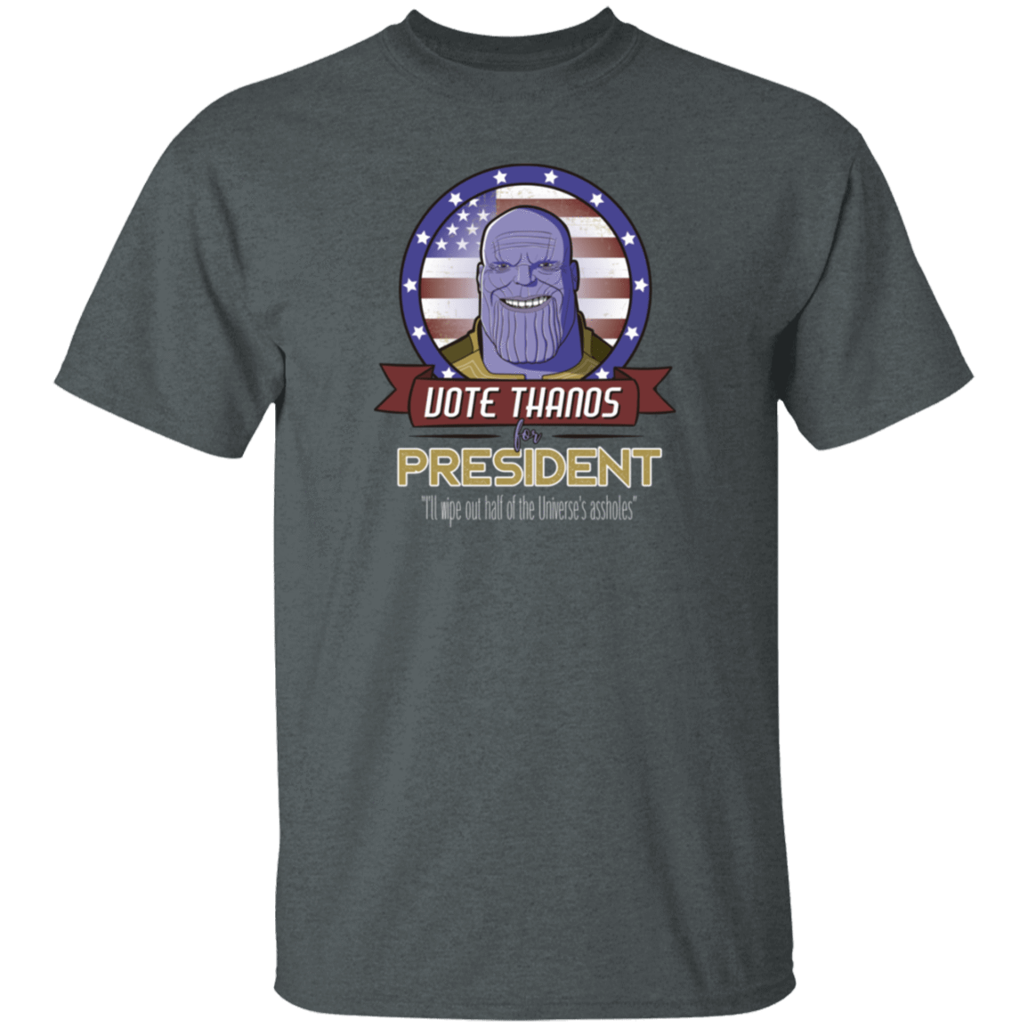 T-Shirts Dark Heather / S Vote Thanos T-Shirt