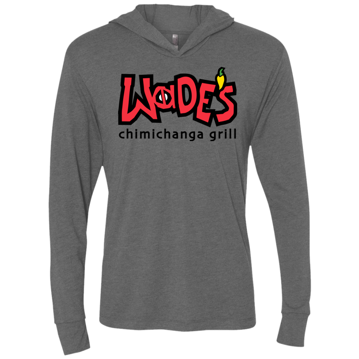 Wades Grill Triblend Long Sleeve Hoodie Tee