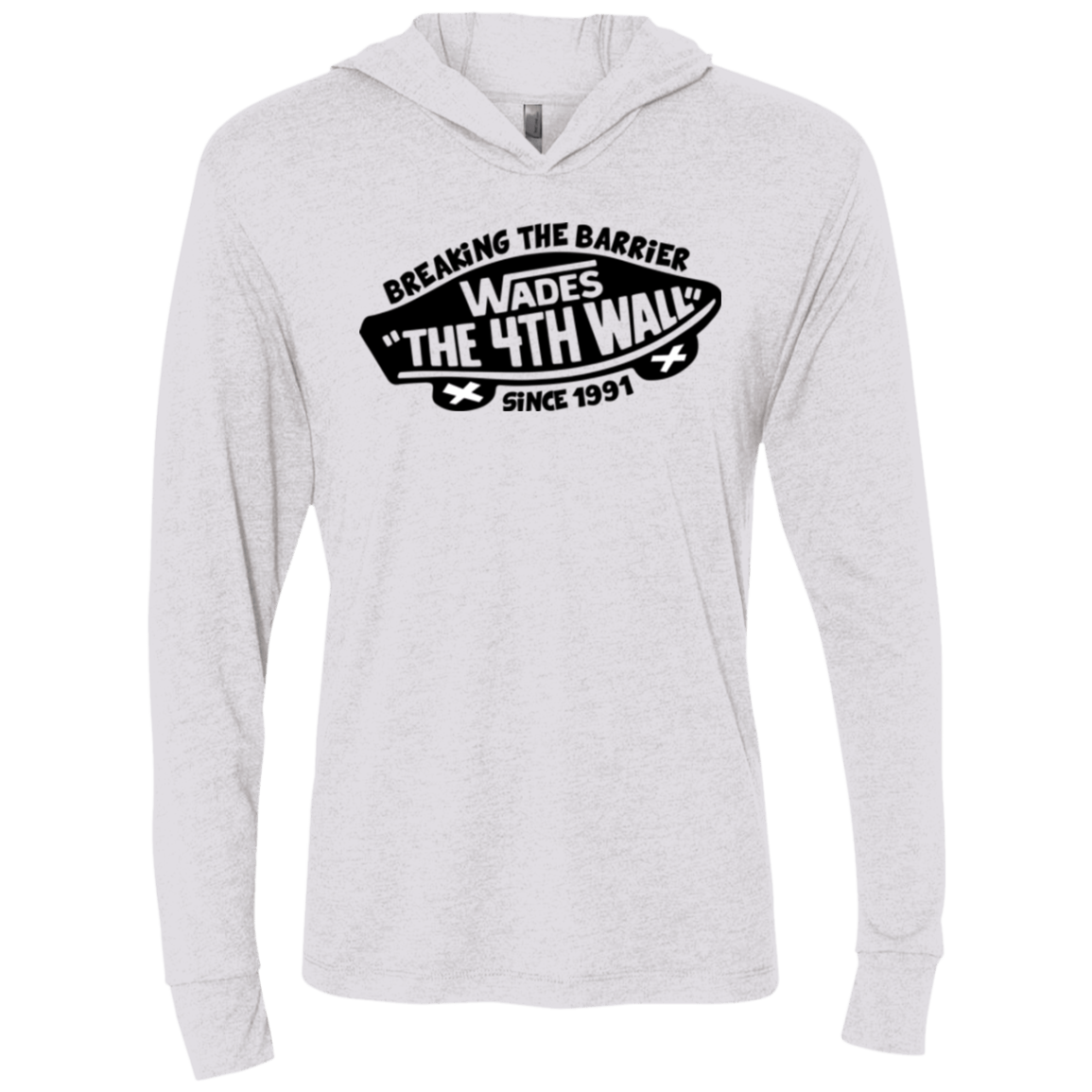 T-Shirts Heather White / X-Small Wades Triblend Long Sleeve Hoodie Tee