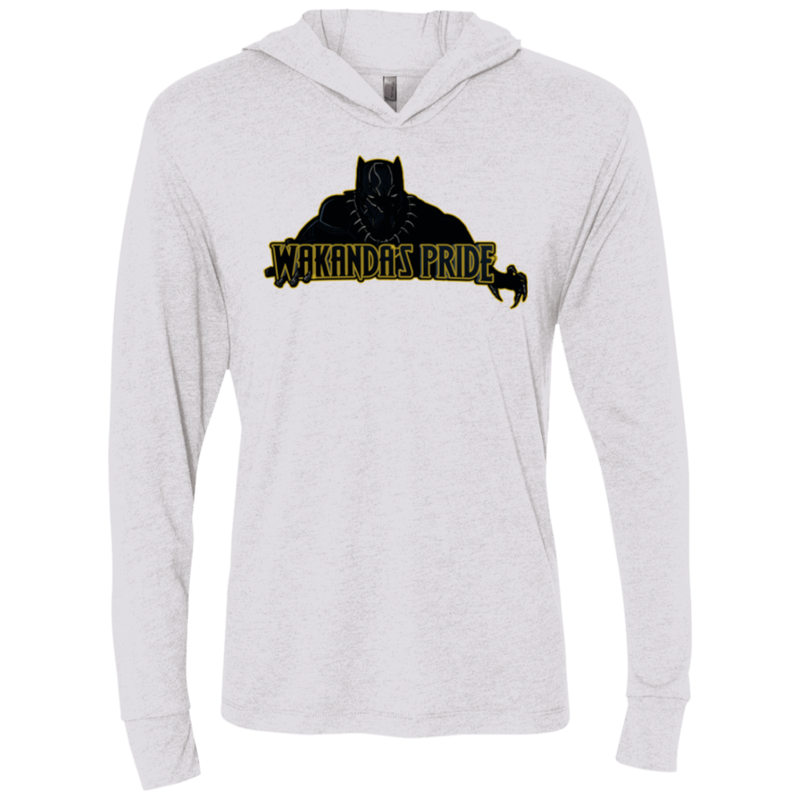 T-Shirts Heather White / X-Small Wakandas Pride Triblend Long Sleeve Hoodie Tee