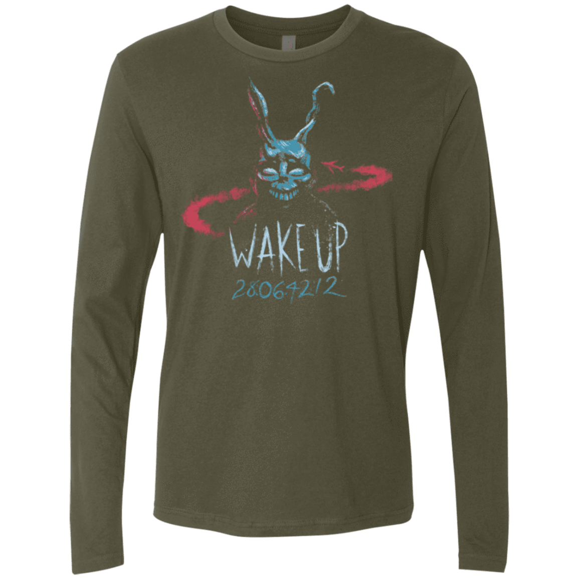 T-Shirts Military Green / Small Wake up 28064212 Men's Premium Long Sleeve