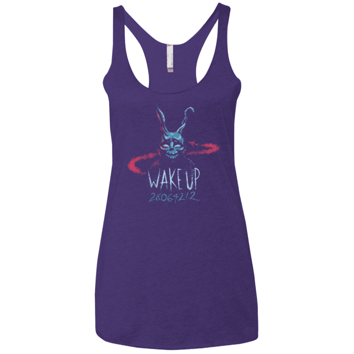 T-Shirts Purple / X-Small Wake up 28064212 Women's Triblend Racerback Tank