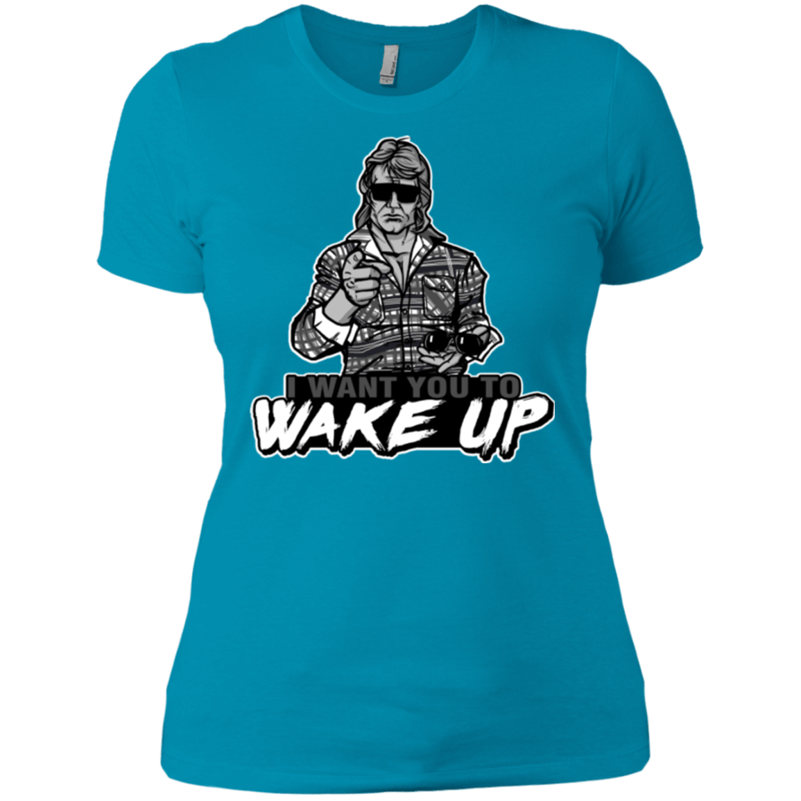 T-Shirts Turquoise / X-Small Wake Up Women's Premium T-Shirt