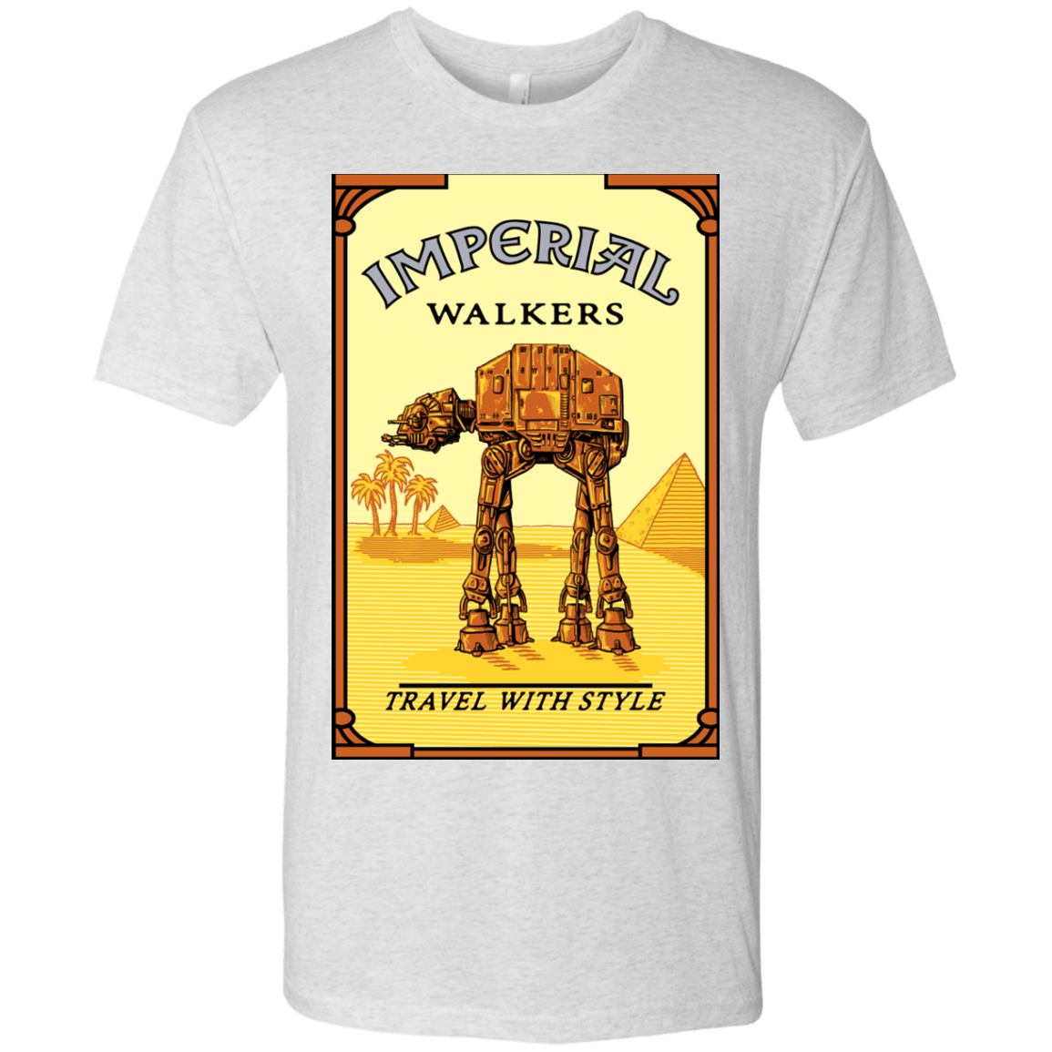 T-Shirts Heather White / Small Walk Like An Egyptian Men's Triblend T-Shirt