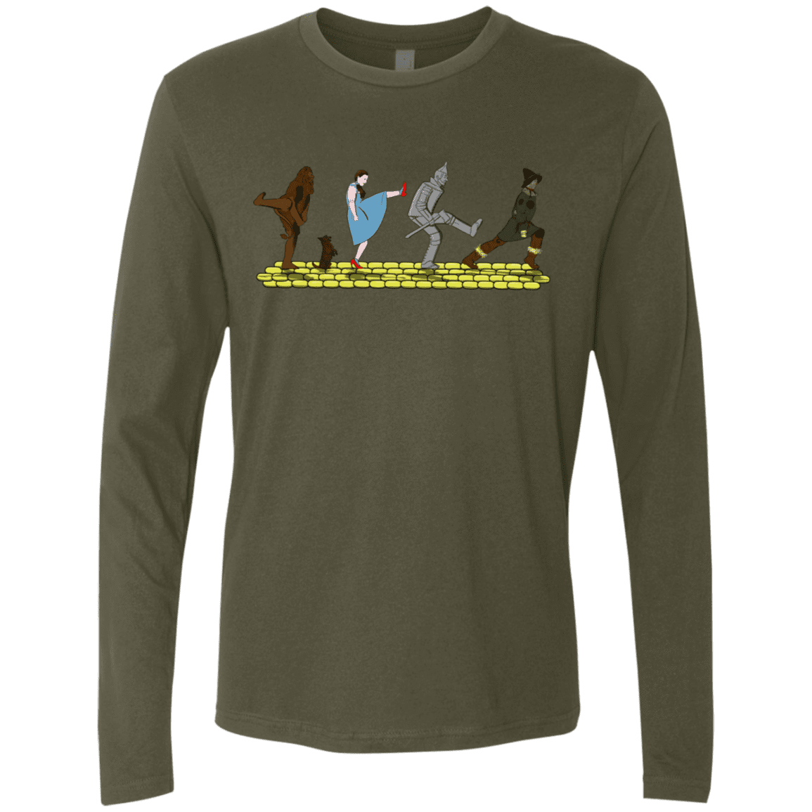 T-Shirts Military Green / S Walk to Oz Men's Premium Long Sleeve