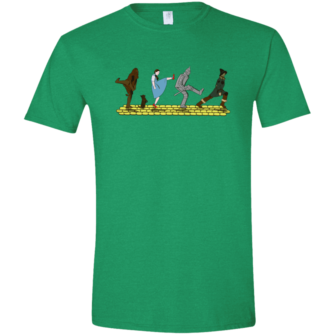 T-Shirts Heather Irish Green / M Walk to Oz Men's Semi-Fitted Softstyle