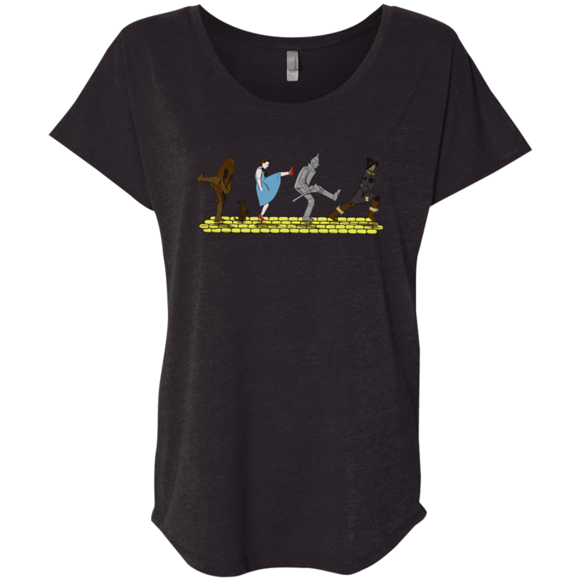 T-Shirts Vintage Black / X-Small Walk to Oz Triblend Dolman Sleeve