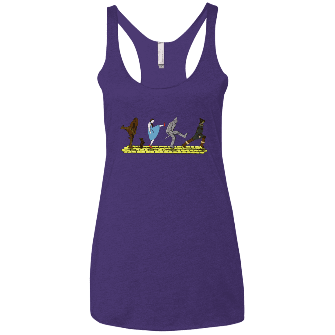T-Shirts Purple Rush / X-Small Walk to Oz Women's Triblend Racerback Tank