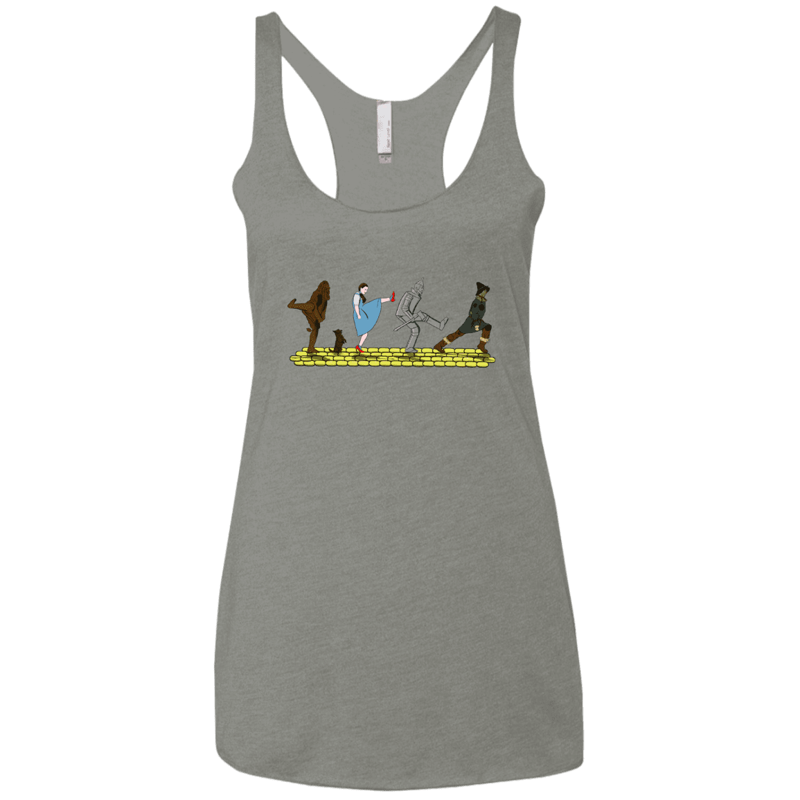 T-Shirts Venetian Grey / X-Small Walk to Oz Women's Triblend Racerback Tank