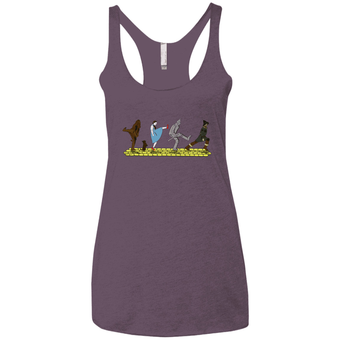 T-Shirts Vintage Purple / X-Small Walk to Oz Women's Triblend Racerback Tank