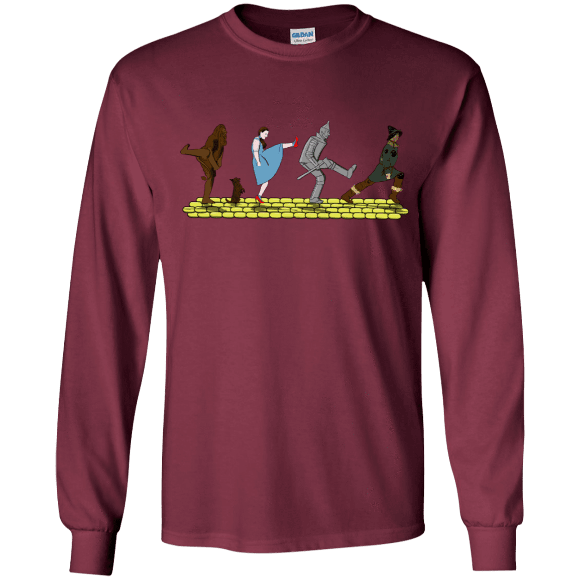 T-Shirts Maroon / YS Walk to Oz Youth Long Sleeve T-Shirt