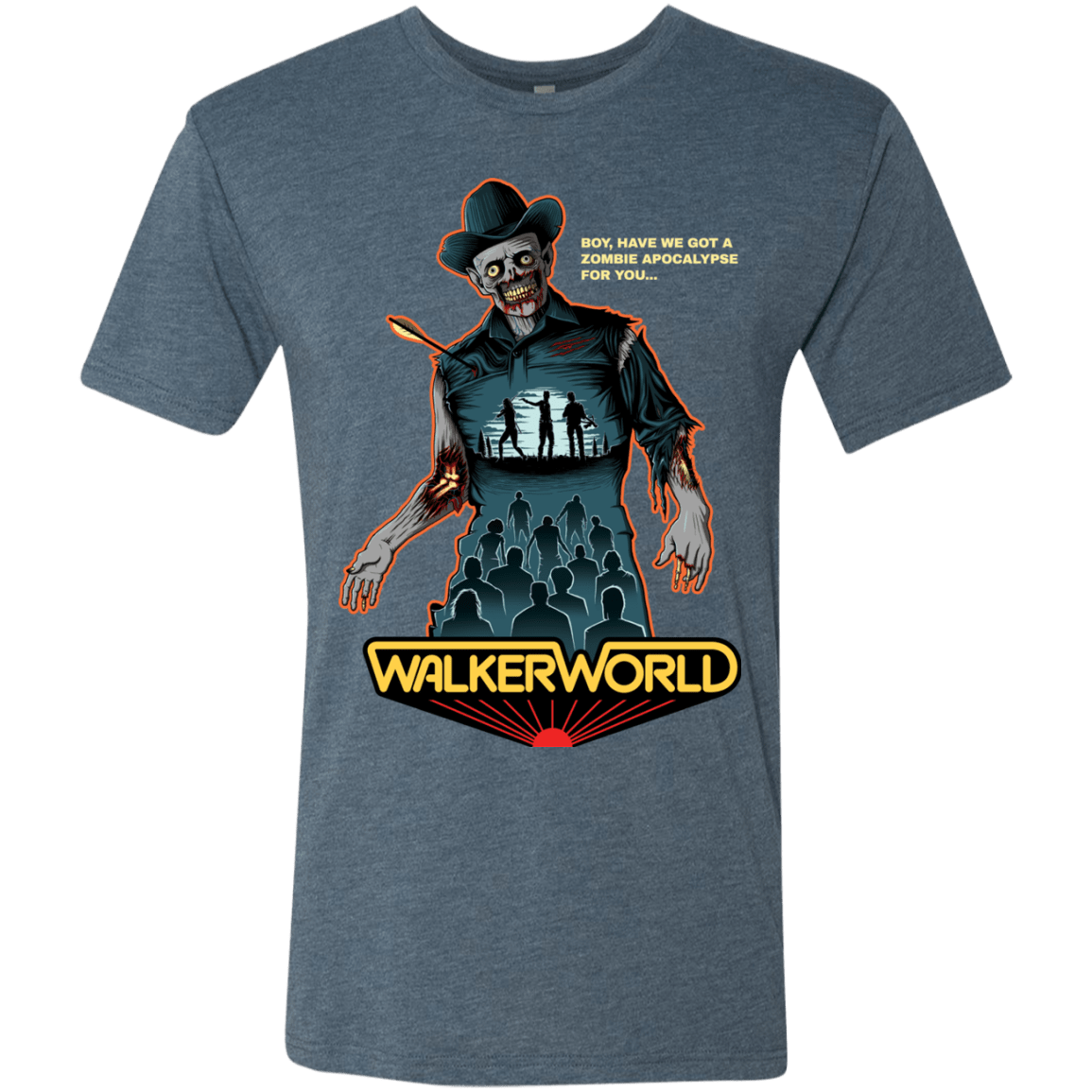 T-Shirts Indigo / Small Walker World Men's Triblend T-Shirt
