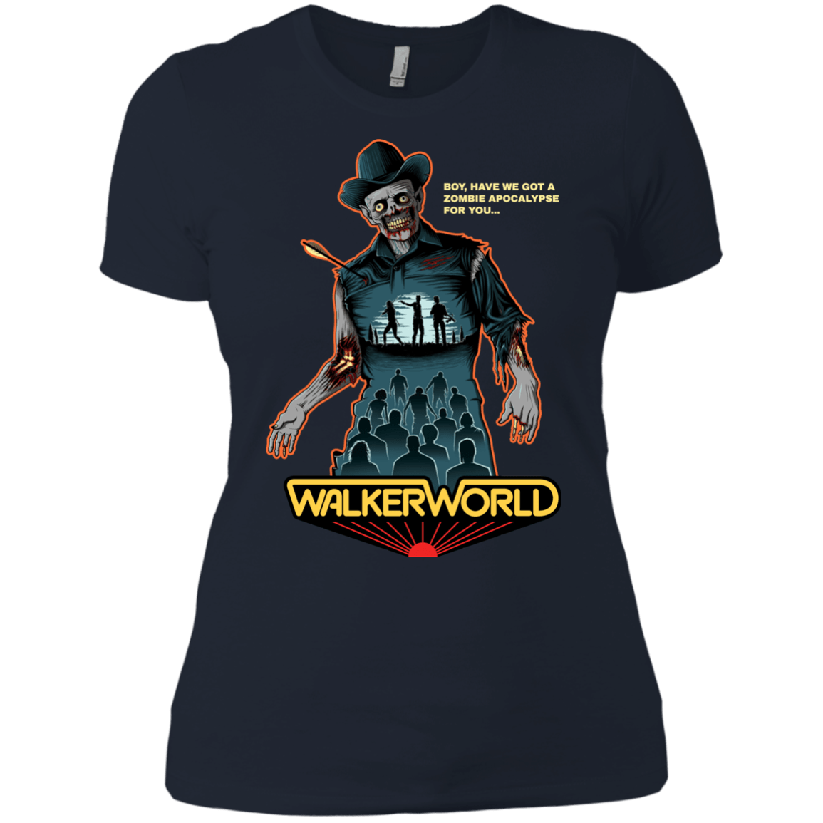 T-Shirts Midnight Navy / X-Small Walker World Women's Premium T-Shirt
