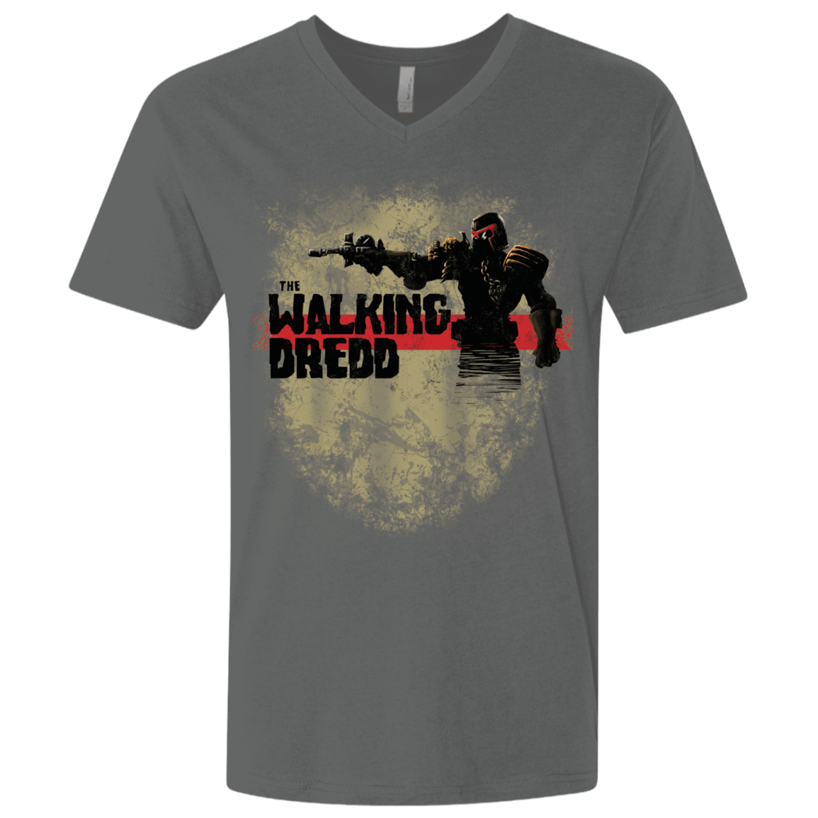 T-Shirts Heavy Metal / X-Small Walking Dredd Men's Premium V-Neck