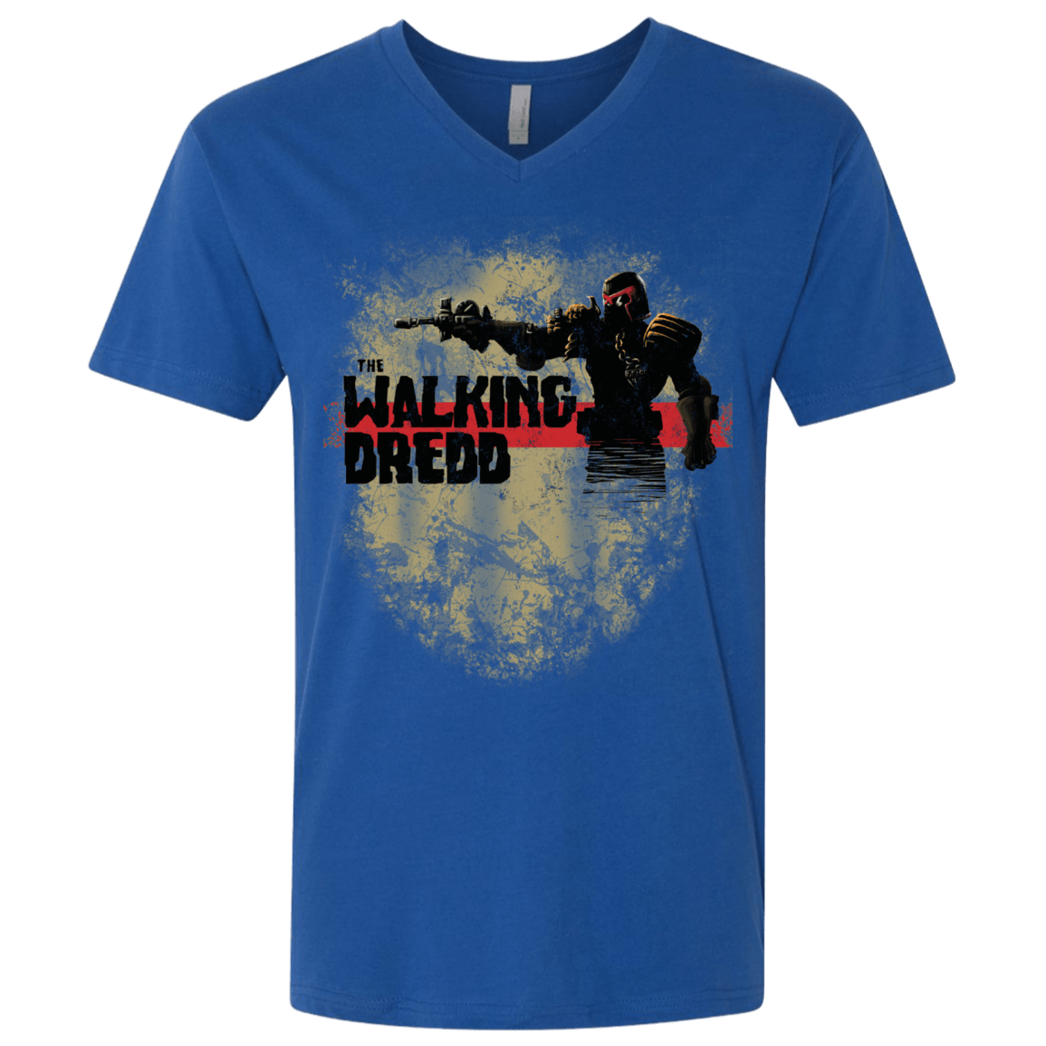 T-Shirts Royal / X-Small Walking Dredd Men's Premium V-Neck