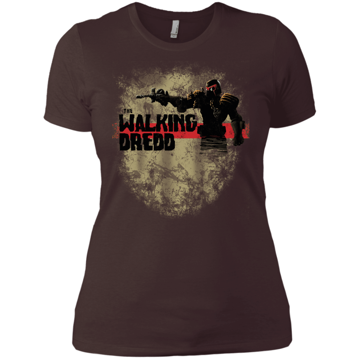 T-Shirts Dark Chocolate / X-Small Walking Dredd Women's Premium T-Shirt