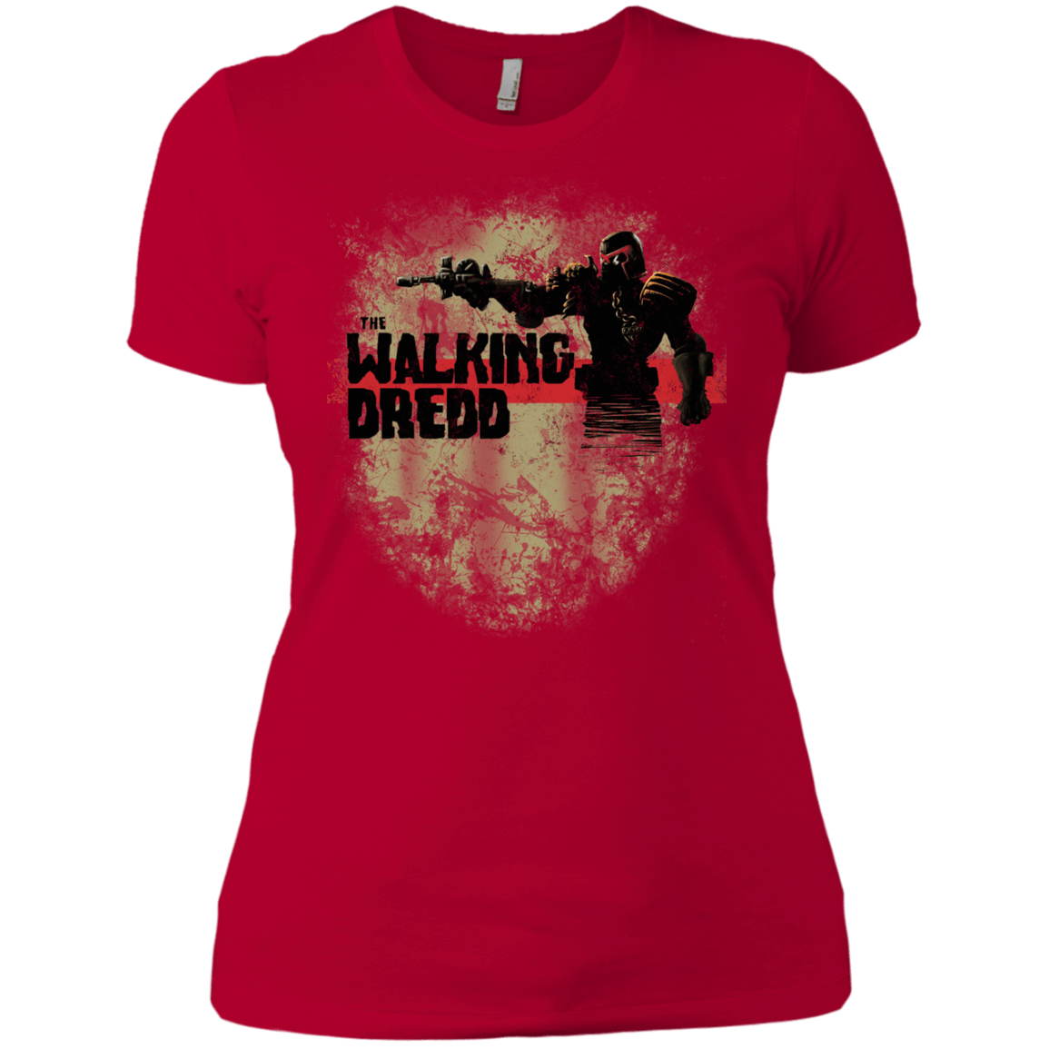 T-Shirts Red / X-Small Walking Dredd Women's Premium T-Shirt