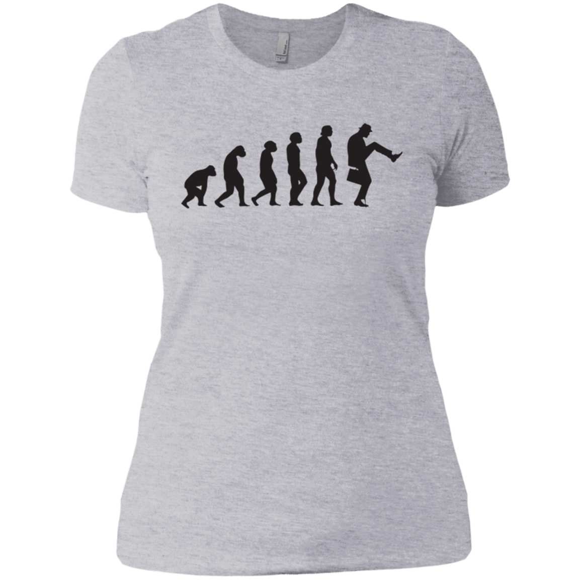 T-Shirts Heather Grey / X-Small Walking Evolution Women's Premium T-Shirt