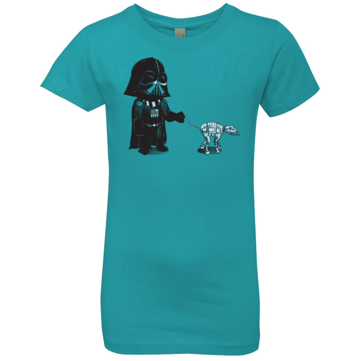 T-Shirts Tahiti Blue / YXS Walking the Robot Girls Premium T-Shirt