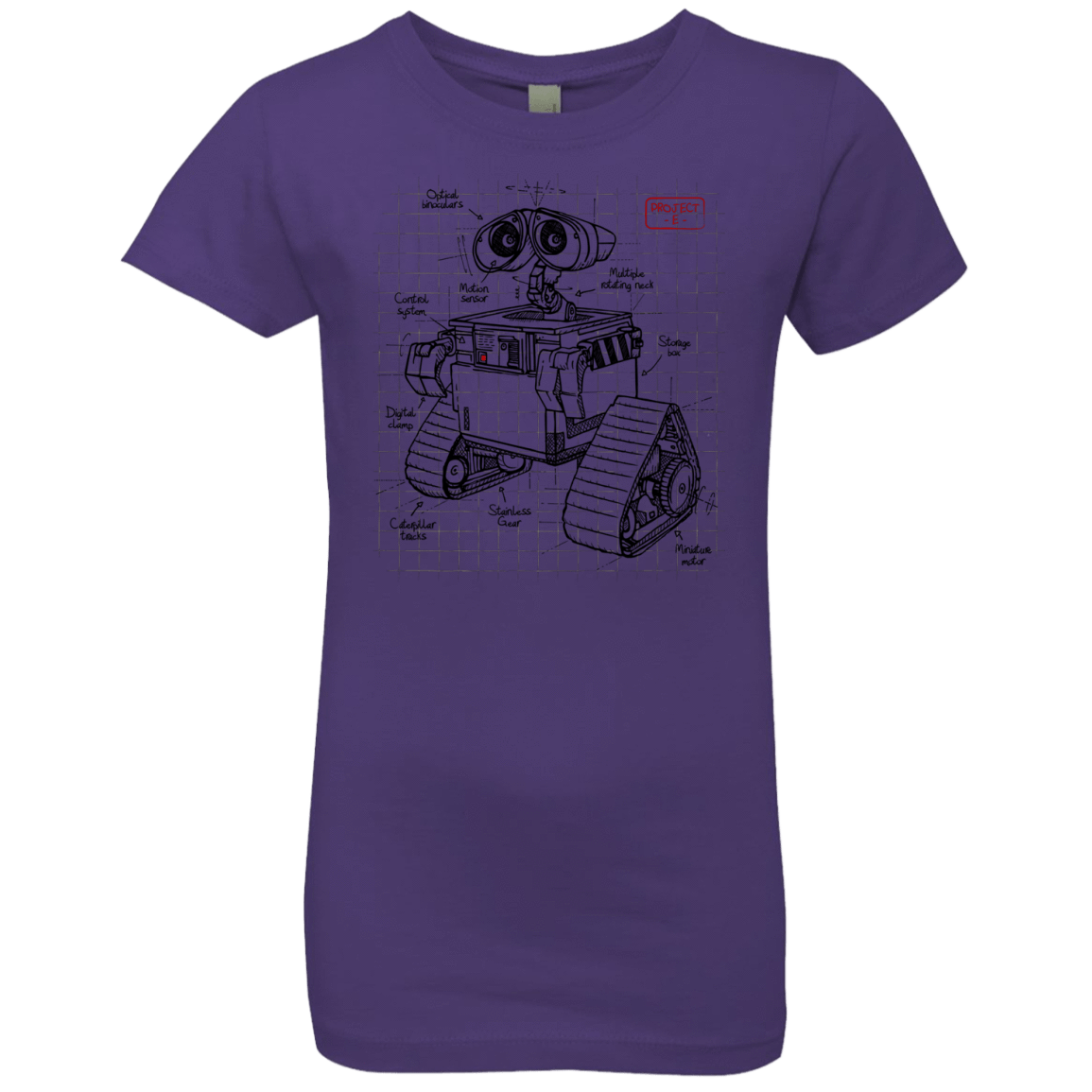T-Shirts Purple Rush / YXS WALL-E Plan Girls Premium T-Shirt