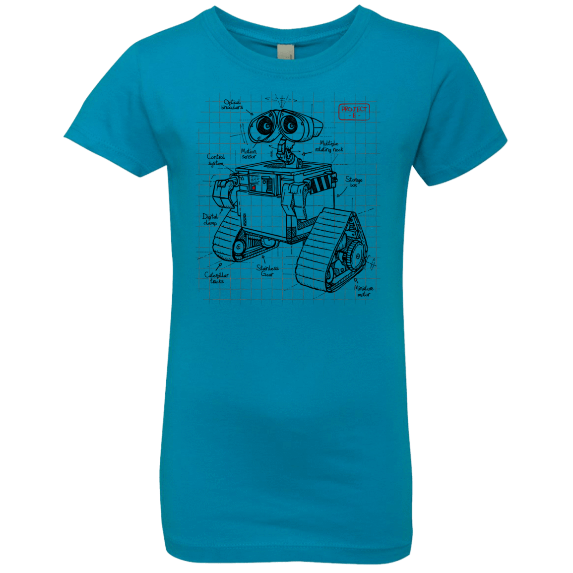 T-Shirts Turquoise / YXS WALL-E Plan Girls Premium T-Shirt