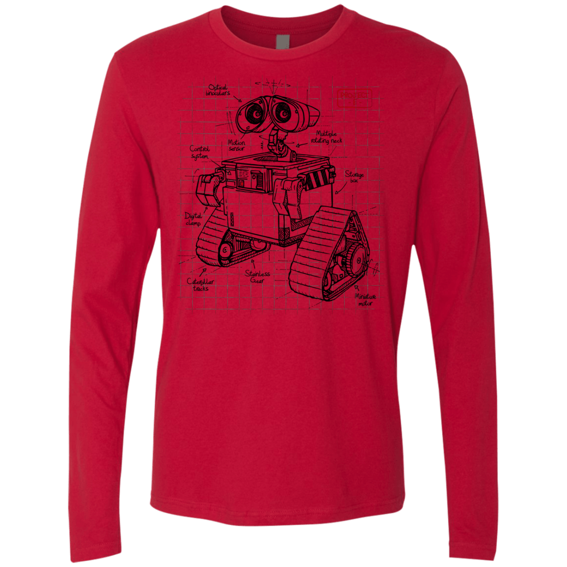 WALL-E Plan Men's Premium Long Sleeve