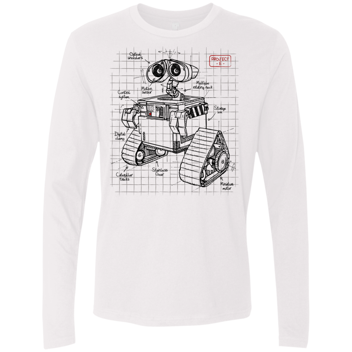 WALL-E Plan Men's Premium Long Sleeve