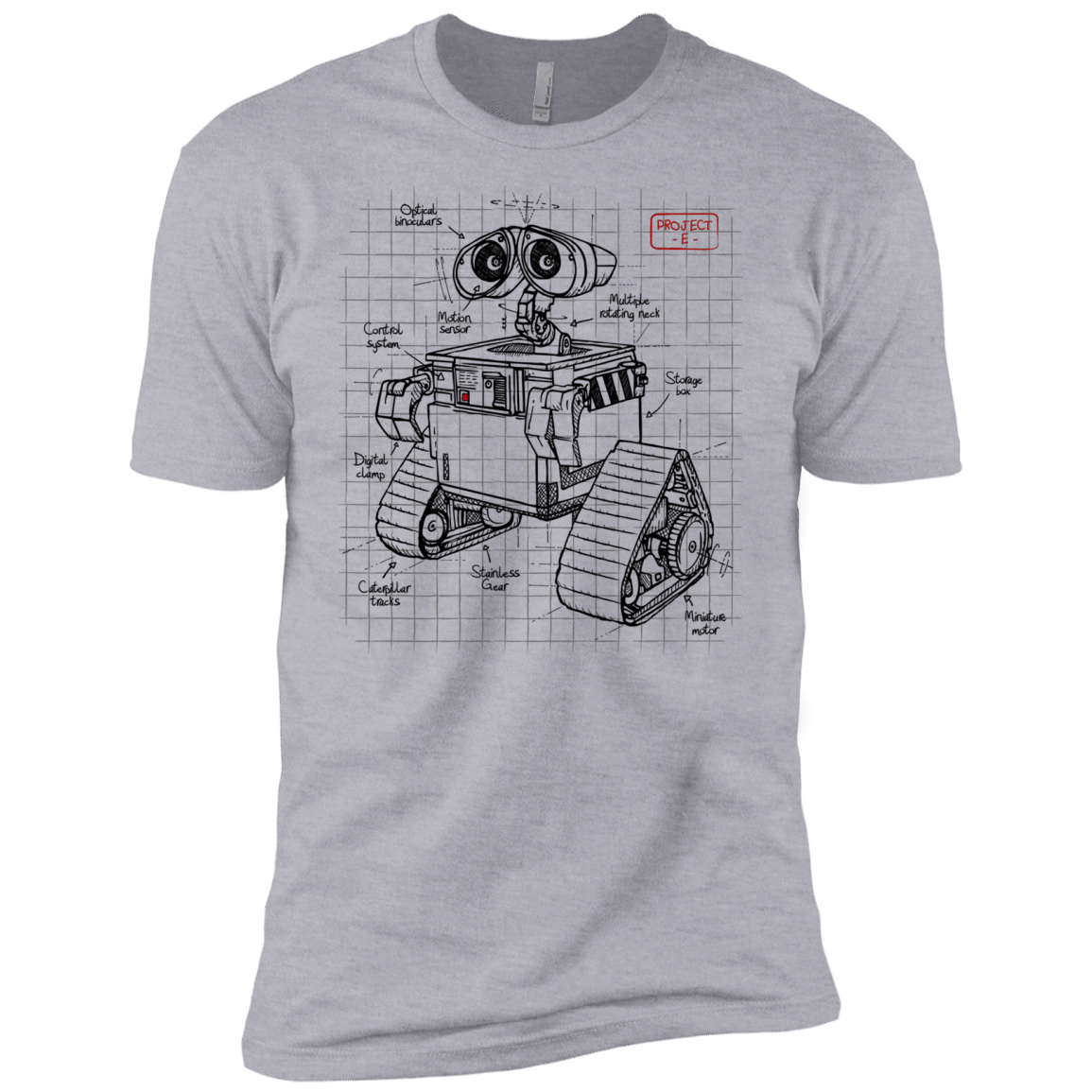 T-Shirts Heather Grey / X-Small WALL-E Plan Men's Premium T-Shirt