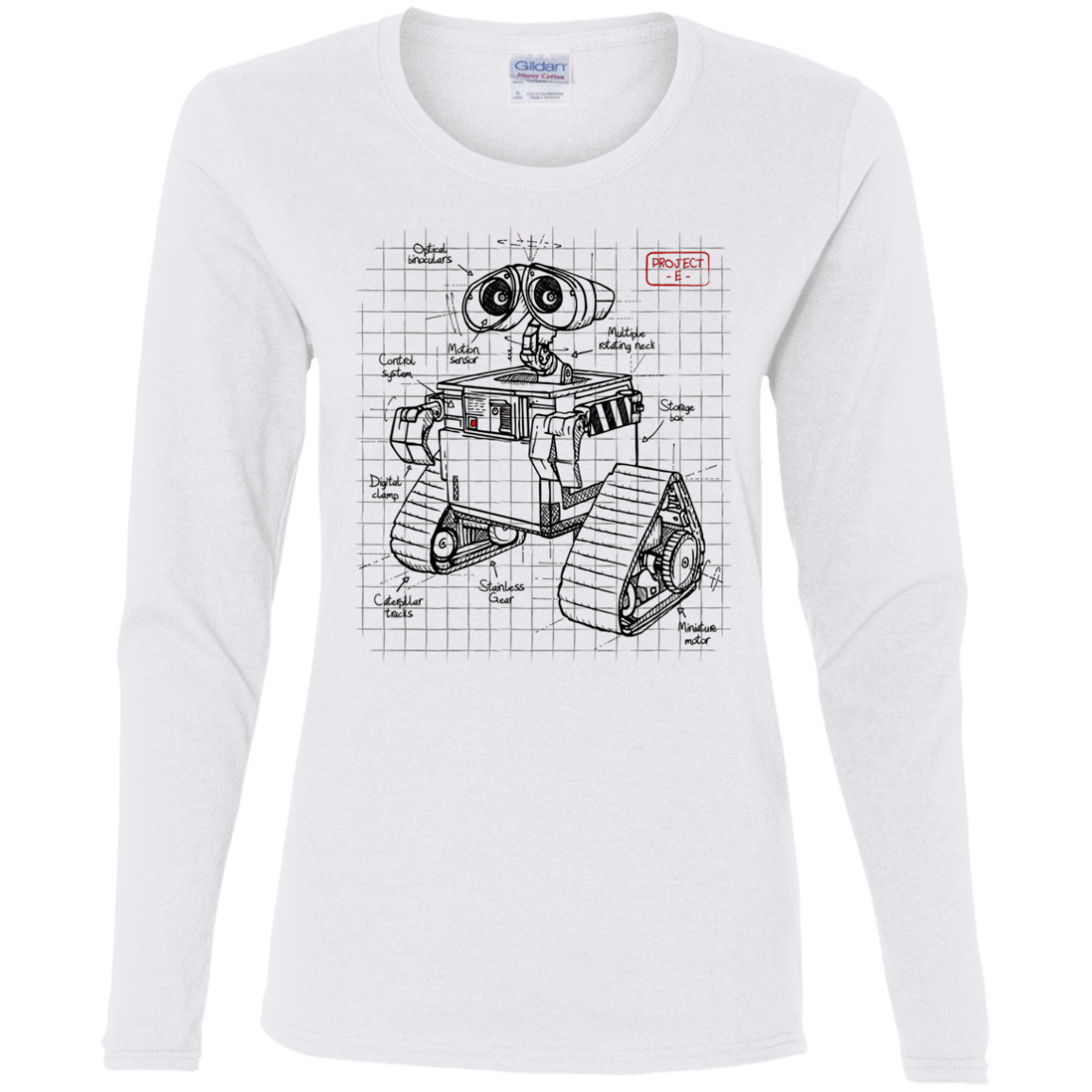 T-Shirts White / S WALL-E Plan Women's Long Sleeve T-Shirt
