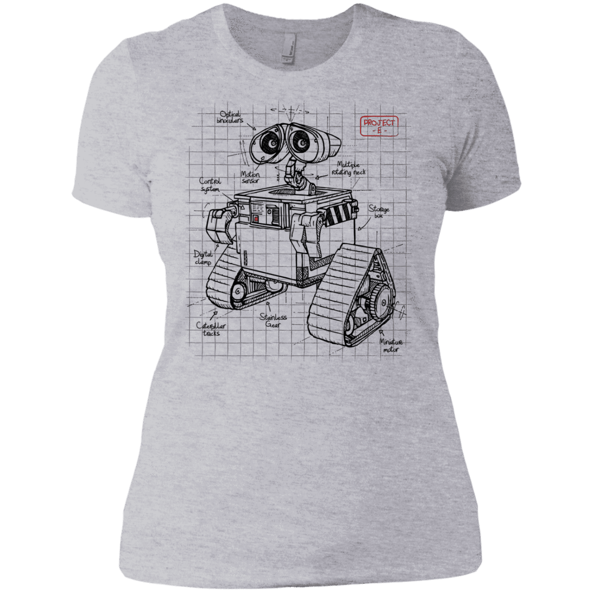 T-Shirts Heather Grey / X-Small WALL-E Plan Women's Premium T-Shirt