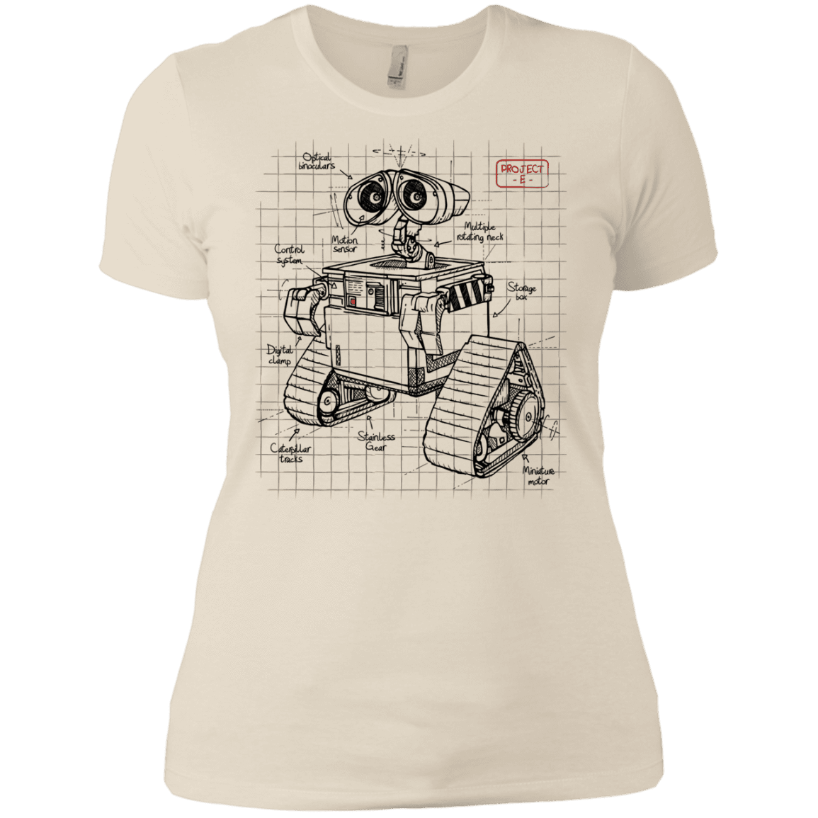T-Shirts Ivory/ / X-Small WALL-E Plan Women's Premium T-Shirt