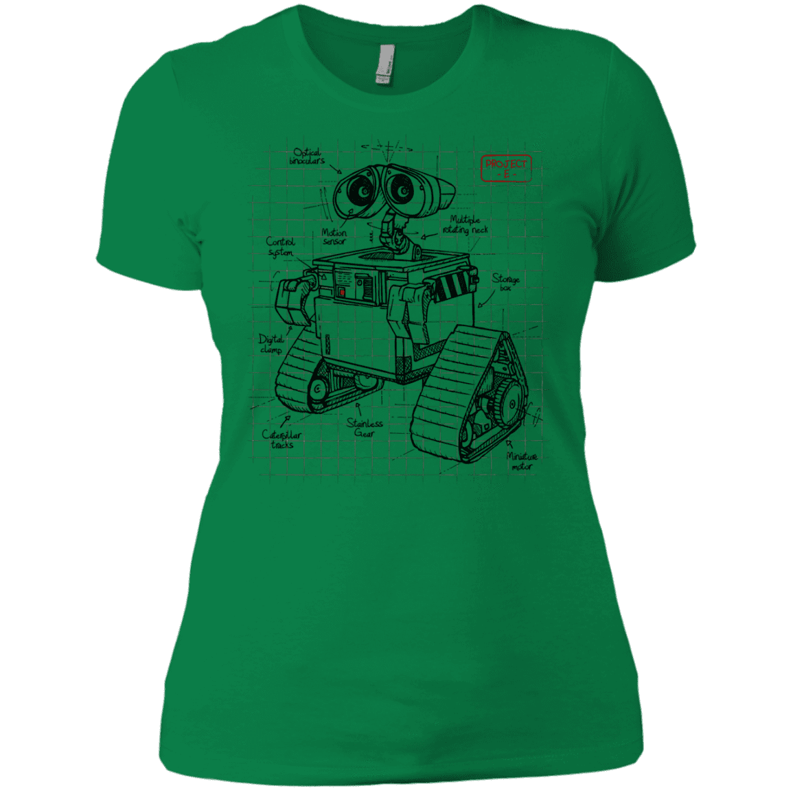 T-Shirts Kelly Green / X-Small WALL-E Plan Women's Premium T-Shirt