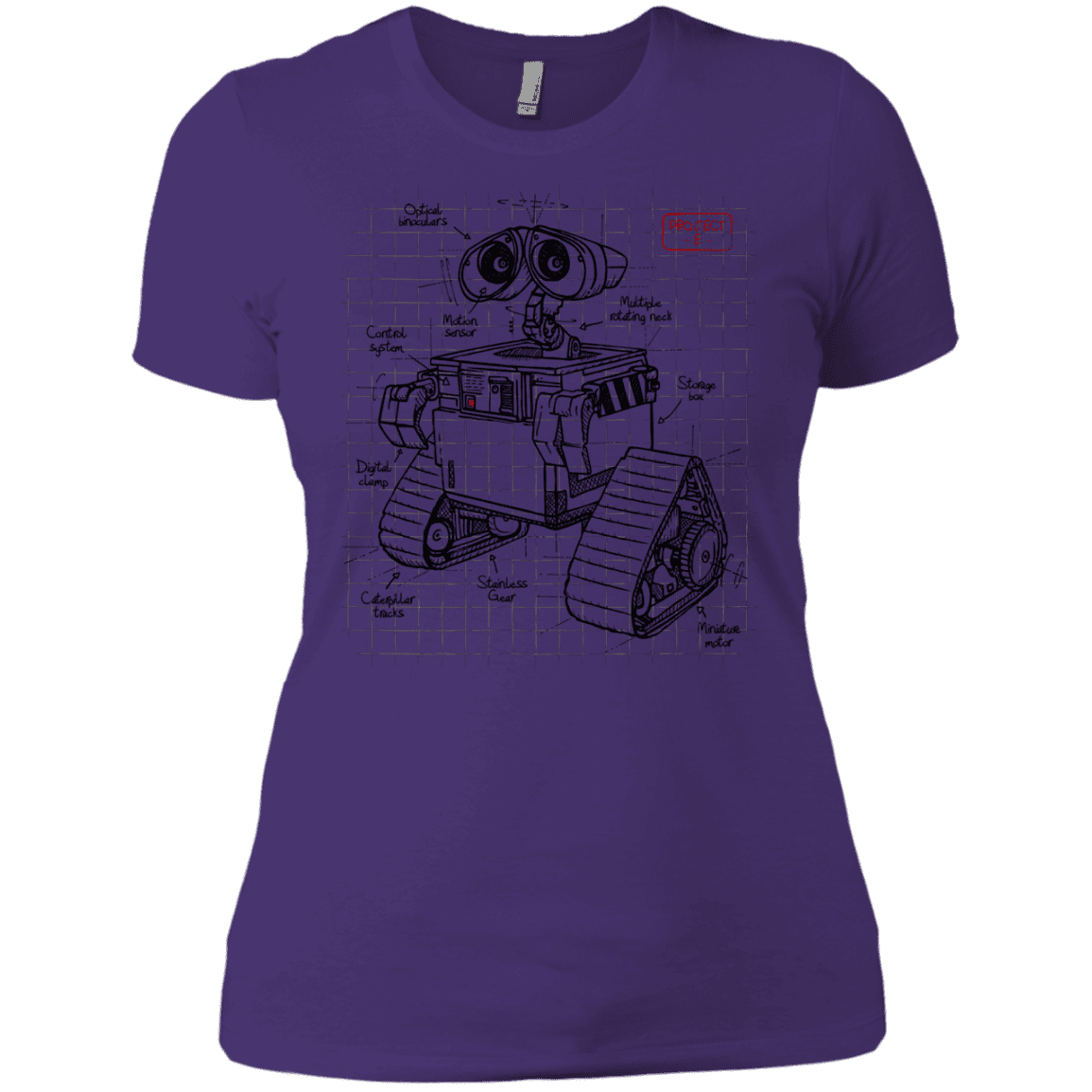T-Shirts Purple Rush/ / X-Small WALL-E Plan Women's Premium T-Shirt