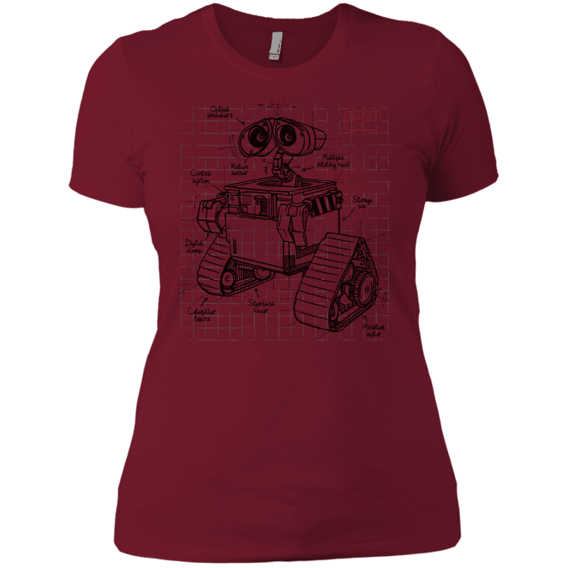 T-Shirts Scarlet / X-Small WALL-E Plan Women's Premium T-Shirt