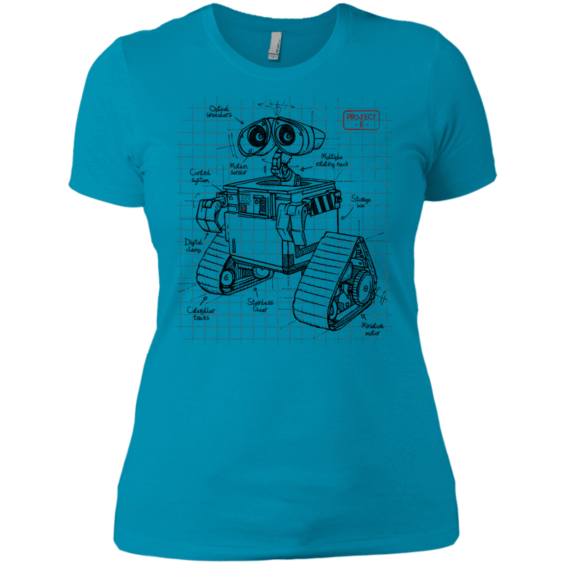 T-Shirts Turquoise / X-Small WALL-E Plan Women's Premium T-Shirt