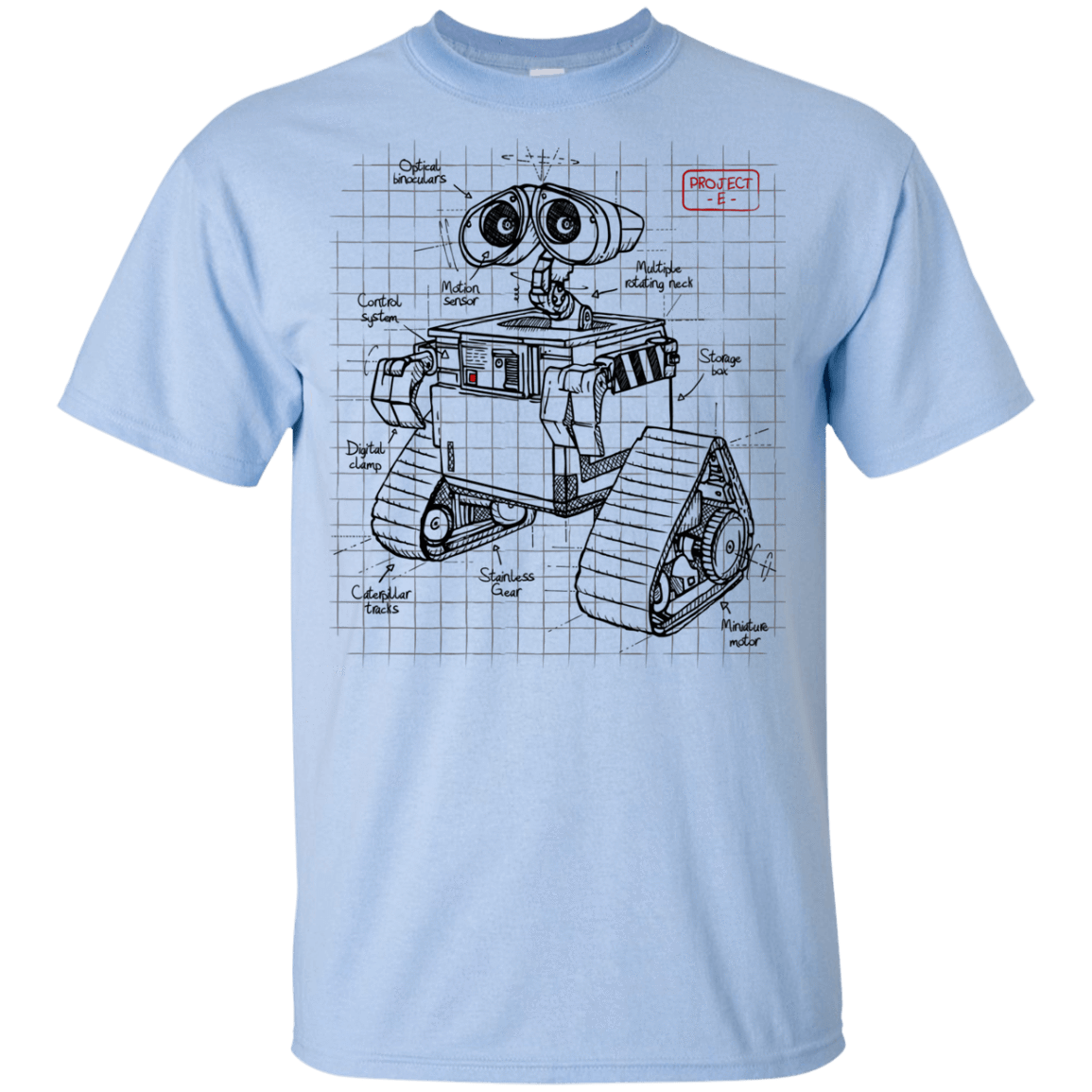 T-Shirts Light Blue / YXS WALL-E Plan Youth T-Shirt